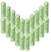 RELIGHTABLE AA NiMh 600mAh 1.2V Rechargeable Batteries for Solar Garden Lights (Pack of 20) primary