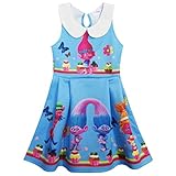 ZHBNN Trolls Doll Cartoon Birthday Party Dress