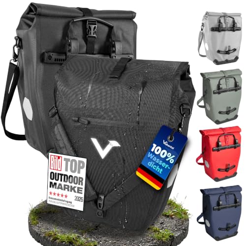 Valkental Gepäckträgertasche 28L, Abschließbar & PVC-frei