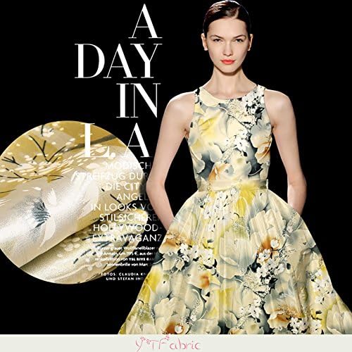 Multicolor 100% Silk Charmeuse Fabric with Floral Pattern, Fashion Silk Crepe Satin Plain Fabric By the Yard