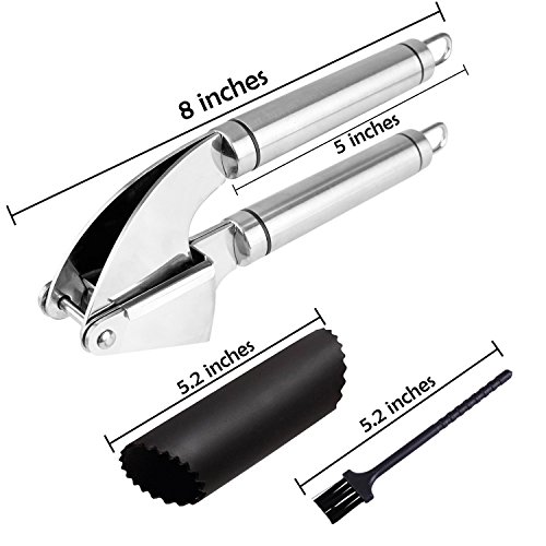 Garlic Press Stainless Steel Professional Garlic Press with Garlic