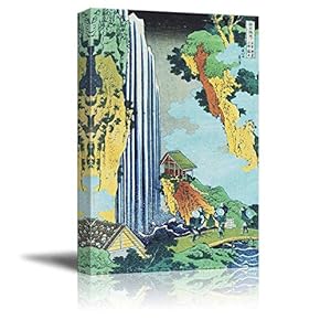 ONO Waterfall at Kisokaido by Katsushika Hokusai Print...