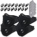 Dustproof Masks - 4 Pack Activated Carbon Dust Mask with Extra Filter Cotton Sheet and Valves for Exhaust Gas, Pollen Allergy, PM2.5, Running, Cycling, Outdoor Activities (4 Set Black and Black)