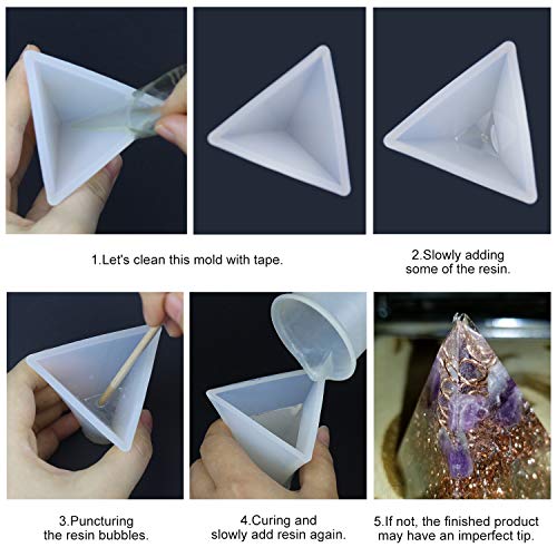 6 Pyramid+Silicone+LETS+RESIN+Decoration
