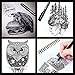 BOXUN Professional Black Fineliner Pens, Ink Drawing Pens - Set of 9 Waterproof Micro-line Pen for Manga, Outline, Illustration, Drafting, Sketching, Hand Lettering