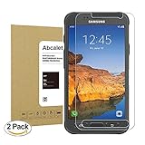 Samsung Galaxy S7 Active Tempered Screen Protector,Abcalet [2Pack] [Bubble-Free][Anti-Scratch] Anti-Fingerprint 9H Hardness Ultra HD Clear Film Premium Screen Protector (Not for Galaxy S7)