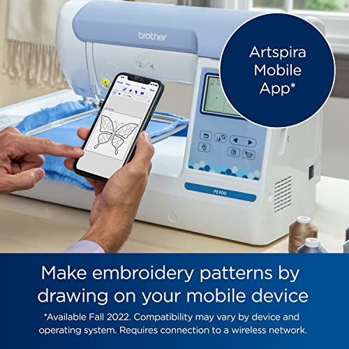 Brother Embroidery Machine PE800, 138 Builtin Designs, 5" x 7" Hoop