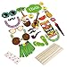 BESTOYARD Photo Booth Props Hawaii Luau Summer Beach Pool Party Supplies Wedding Birthday Baby Shower Party Photo Booth Props Kit 36pcs