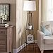 Catalina Lighting 19305-000 Modern Etagere Floor Lamp with Shelves, Standing Lamp, Living Room Light with Shelving, LED Bulb NOT Included, 58