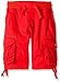 Southpole Big Boys' Boys Jogger Shorts with Cargo Pockets In Basic Solid Colors, Red, Large