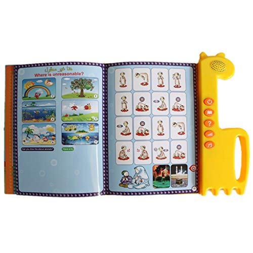 Shoresu Muslim English Arabic Learning Machine, Islamic Ebook Kids English Arabic Touchpad Voice Learning Book Al-Quran E-Book Baby Toy Early Education