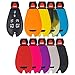 qualitykeylessplus Pink Rubber Case Silicone Protective Cover for Chrysler Fobik Remotes with Free KEYTAG