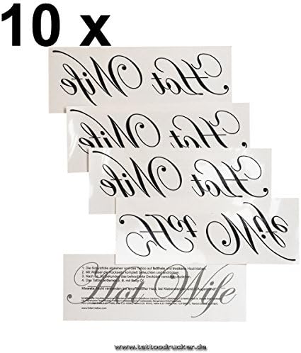 Hot Wife Logo As Tattoo Hotwife Fetish Symbol Tattoo Black 10 Amazon De Kuche Haushalt amazon de