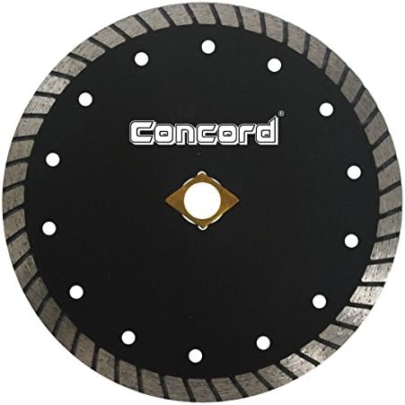 Concord Blades CTW070D10CP 7 Inch Continuous Wide Turbo Teeth Diamond Blade with Cooling Holes