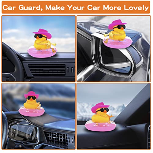 Ducks for Cars Rubber Duck for Dashboard of Car, Yellow Duck Car