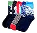 Chalier 5 Pairs Womens Famous Painting Art Printed Funny Casual Cotton Crew Socks
