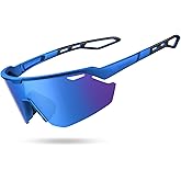 Lamicall 24g Polarized Sports Sunglasses for Men Women - UV400 Protection Sun Glasses Gifts for Running Cycling Baseball