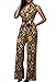 Pink Queen Women's Elegant Vestidos Dress Gold Jumpsuits Rompers,Golden,Large
