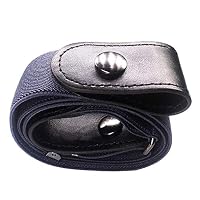 TADAMI Xmas Gift Buckle-Free Women Men Invisible Elastic Belt for Jeans No Bulge Hassle Clothing Shoes & Accessories (Navy)
