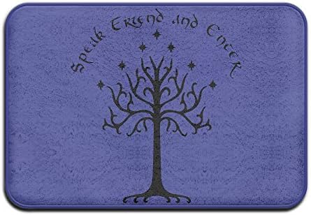 Speak Friend And Enter Home Doormat Floor Mat 24x16 inch Non-slip