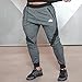 EU Men's Joggers Pants Gym Workout Pant Running Trousers with Pockes Large Dark Grey