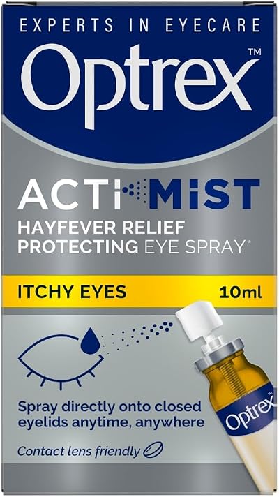 Optrex Actimist 2 in 1 Eye Spray Itchy Hayfever Pack of 2 10 ml