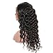 Eayon Human Hair Lace Front Wigs-Loose Curly Glueless 130% Density Brazilian Virgin Remy Wig with Baby Hair For African Americans Women 18 inch Natural Color