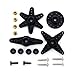 Mini Servo Motor Metal Gear Digital 360 Degree Continuous Rotation w/Servo Horn Set (Arm, X, Wheel, Star) for RC Car Robot Helicopter Airplane Model (2)