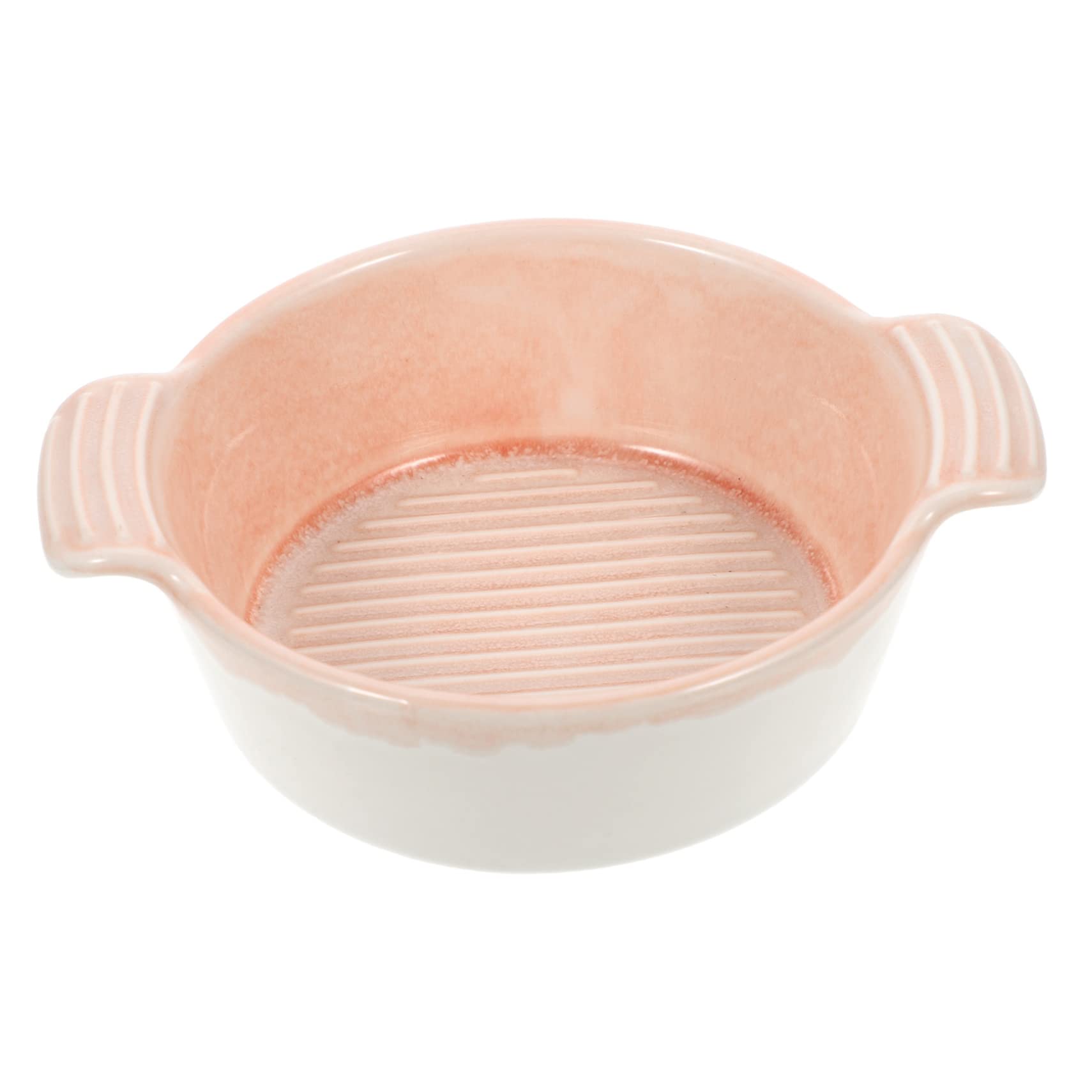 Anneome Double Handle Ceramic Baking Dish High-temperature Resistant Roasting Plate for Oven and Table for Salads Condiments and Everyday Use Stylish Design