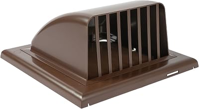 Vent Systems Brown 4 inch Dryer Hood Vent with Mesh Screen Backdraft Damper