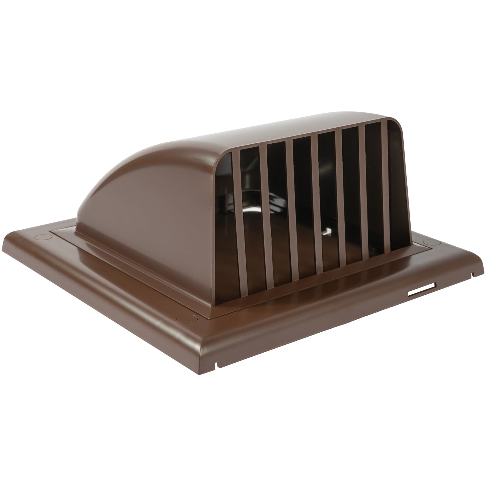 Vent Systems Brown 4" Inch Dryer Hood Vent with Mesh Screen and Backdraft Damper - Designed UV Protected - Non Return Valve - Outlet Cowl Exhaust Air Vent Grille - Clothes Dryer Cover — image 1