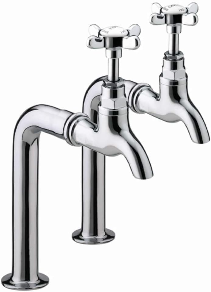 Bristan 1901 Bib Taps Chrome Plated (Taps Only, Upstands Not Included ...