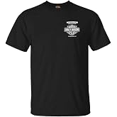 Harley-Davidson Men's Lightning Crest Crew-Neck Short Sleeve Cotton T-Shirt