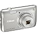 Nikon COOLPIX S3700 20.1 MP WiFi Digital Camera (8X Optical Zoom, Silver) (Renewed)