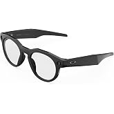 Meta Oakley HSTN Smart AI Glasses Black, Clear Lenses | HSTN Shiny Black, Prizm Clear