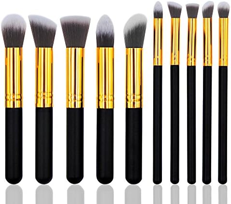 Makeup Brush Set,  Makeup Brushes Premium Synthetic Kabuki Cosmetics Foundation Blending Blush Eyeliner Face Powder Brush Makeup Brush Kit 10pcs