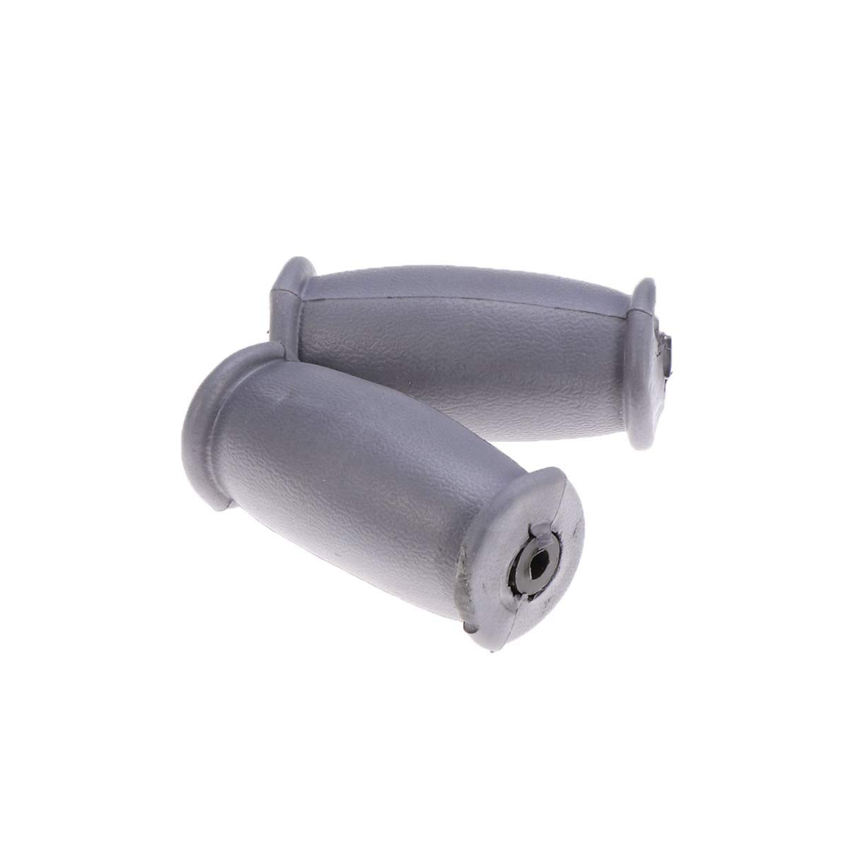 Artibetter A Pair of Replacement Crutch Pads Gray Rubber Pads Crutch Hand Grip Handle Replacement Covers Fits Standard Aluminum Crutches