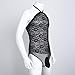 YiZYiF Mens Lingerie Jumpsuit Lace Sissy Pouch Transparent Panties Underwear