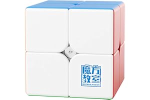 Moyu Meilong 2M 2x2 Magnetic Speed Cube, Adjustable Elasticity Magnetic Cube with Stickerless Shape Moves Quickly and Smoothly, Brain Teasers for Kids & Puzzle Boxes Classic Game