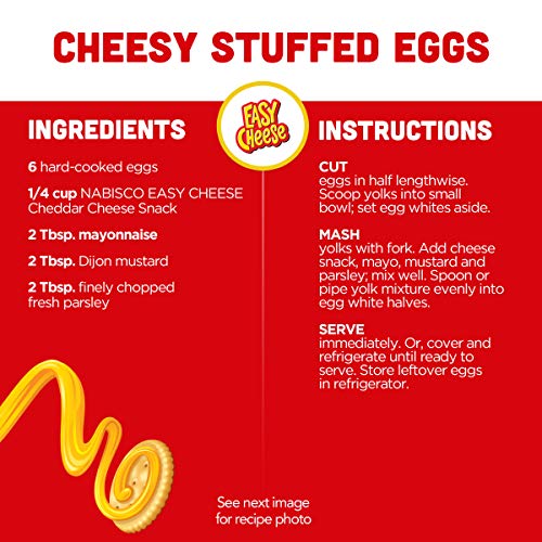 EASY CHEESE CHEDDAR CHEESE SNACK, 8 OZ