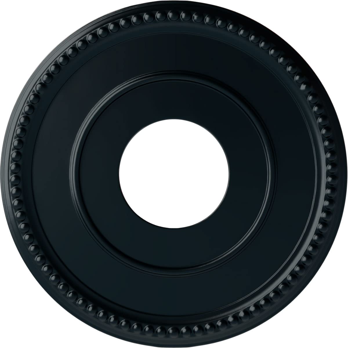Ekena Millwork CM12BRNSF Bradford Ceiling Medallion, 12 1/2″OD x 3 7/8″ID x 3/4″P, Hand-Painted Night Shade
