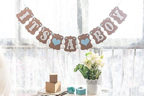 MagicW Its A Boy Baby Bhower Decorations Bunting Wedding Banner Wedding Party Banner Garland Sign Photo Props Hanging D¨¦cor Wedding Party Decoration Newborn Baby Announcement Jointed