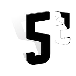 3 Inch Self Adhesive House Numbers, Acrylic Modern