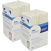 Bruder Hygienic Eyelid Sheets Micro Fine Individually Wrapped Untreated Sheets 35 Count Box (Pack of 2)