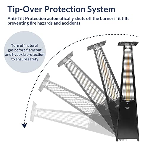 BELLEZE 42,000 BTU Outdoor Propane Heaters for Patio, CSA Certified