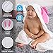 Premium Baby Hooded Towel w/Bunny Crinkle Ears - Extra Soft & Luxury Large Organic Bamboo Bath Towel for Boy or Girl - Newborn, Infant, Toddler - Hypoallergenic, Super Absorbent | Baby Shower Gift
