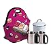 Violet Mist Neoprene Lunch Bag Washable Cute Sushi lunch HandBags Tote Reusable Thermal Insulated Lunch Bag Tote Cooler Lighweight lunch bag for Women Work Picnic Thanksgiving Christmas Gift