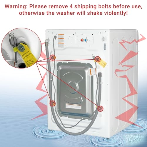 All-In-One Washer and Dryer Combo 2.7 cu.ft, 24 inch Ventless 2-In-1 Washing Machine And Dryer Compact For Apartment Home Dorm RV, 26.7 LBS Load Small Clothes Washer With 16 Laundry Program