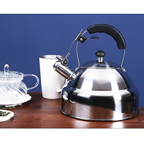 image for Hiware Good Whistling Tea Kettle for Stovetop with Layered Capsule Bot