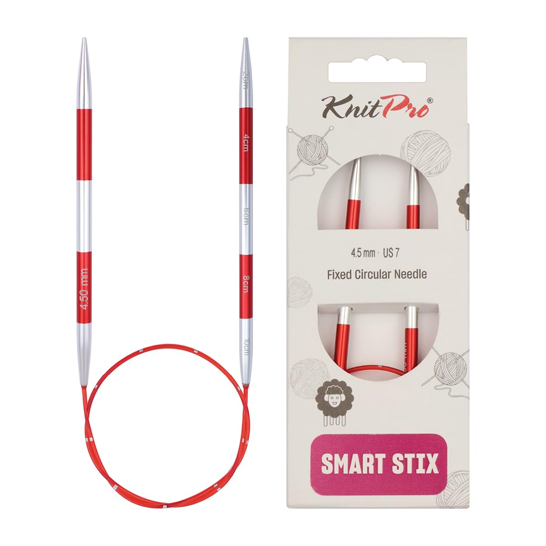 KnitPro Smartstix Fixed Circular Needles 16" (40cm) | 4.50mm — image 1